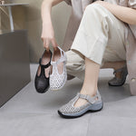 Womens Comfortable Flat Leather Shoes
