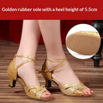 Womens Faux Suede Latin Dance Shoes