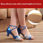Womens Faux Suede Latin Dance Shoes