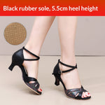 Womens Faux Suede Latin Dance Shoes